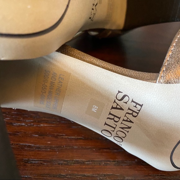 Franco Sarto Bronze Mary Jane Heels size 8 - Picture 10 of 12